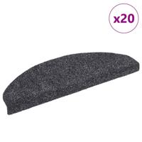 Trapmatten zelfklevend 20 st 65x21x4 cm donkergrijs