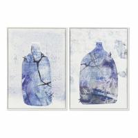 Schilderij DKD Home Decor 52,2 x 4,5 x 73 cm Vaas Scandinavisch (2 Stuks)