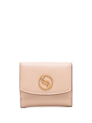 Stella McCartney porte-cartes à plaque logo - Rose