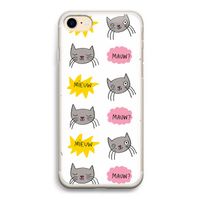 Meow: iPhone 7 Transparant Hoesje