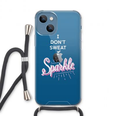 Sparkle quote: iPhone 13 Transparant Hoesje met koord