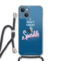 Sparkle quote: iPhone 13 Transparant Hoesje met koord