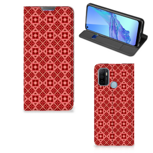 OPPO A53 | A53s Hoesje met Magneet Batik Rood