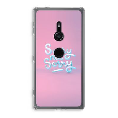 Sorry not sorry: Sony Xperia XZ2 Transparant Hoesje