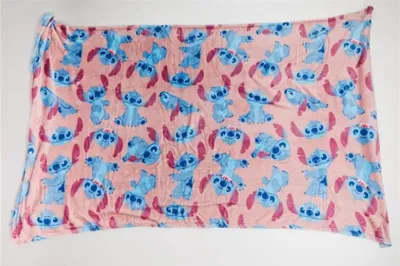 Stitch fleece plaid 180 x 200 cm - polyester