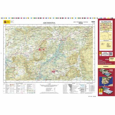Topografische kaart 1024 MT50 Archidona | CNIG - Instituto Geográfico Nacional1