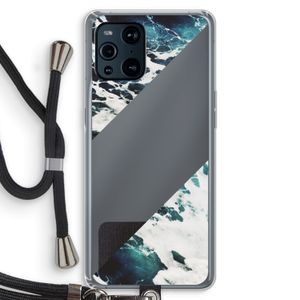 Golven: Oppo Find X3 Pro Transparant Hoesje met koord