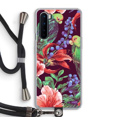 Papegaaien: OnePlus Nord Transparant Hoesje met koord