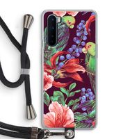Papegaaien: OnePlus Nord Transparant Hoesje met koord