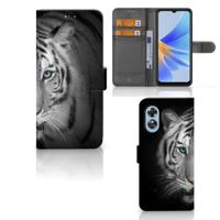 OPPO A17 | Telefoonhoesje | Met pasjeshouder | Tijger