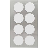 96x Witte ronde sticker etiketten 25 mm - thumbnail