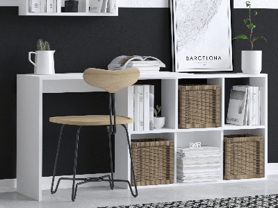 Bureau JAKKORA 145 cm wit
