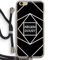 Negenduust geometrisch: iPhone 6 / 6S Transparant Hoesje met koord