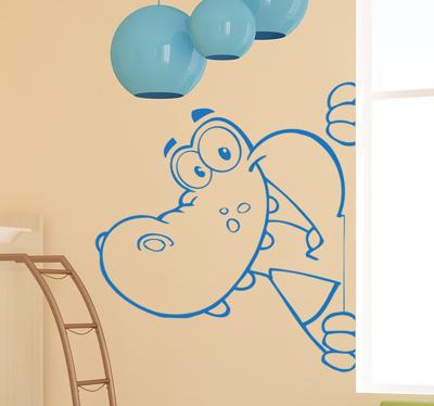 Muursticker Kinderkamer Krokodil