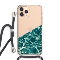 Weerkaatsing water: iPhone 11 Pro Max Transparant Hoesje met koord
