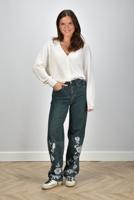 Rotate jeans Straight Legged 1139143048 steel blue denim