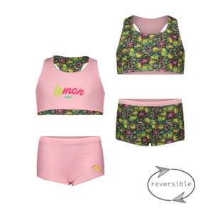 B.Nosy zomer reversibel bikini meisjes - groen/roze - Winona