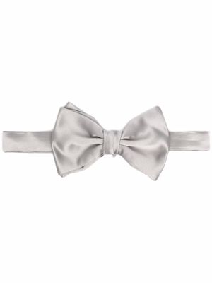 Emporio Armani nœud papillon en soie - Gris