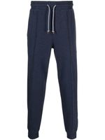 Brunello Cucinelli pantalon de jogging à fermeture lien de resserrage - Bleu