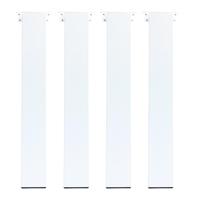 Set stalen tafelpoten wit vierkant 10 bij 10 cm en hoogte 72 cm (10 x 10 cm) - 4 stuks