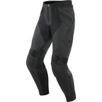 DAINESE Pony 3, Leder motorbroek heren, Mat Zwart Kort DAINESE Pony 3, Leder motorbroek heren, Mat Zwart Kort