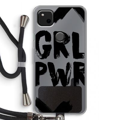 Girl Power #2: Pixel 4a Transparant Hoesje met koord