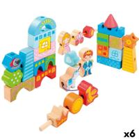 Bouwspel Woomax 32 Onderdelen (6 Stuks)