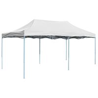 Partytent inklapbaar 3x6 m staal wit - thumbnail