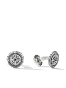 David Yurman boutons de manchette Maritime en argent sertis de diamants