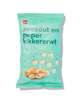 HEMA Bio Chips Kikkererwten 75gram Zeezout En Peper HEMA Bio Chips Kikkererwten 75gram Zeezout En Peper