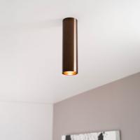 Canopus bronzo m by LUSENZ - Cilindervormige opbouwspot met geborsteld bronzen coating