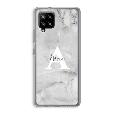 Ivory Marble: Samsung Galaxy A42 5G Transparant Hoesje
