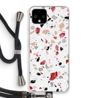 Terrazzo N°12: Pixel 4 Transparant Hoesje met koord
