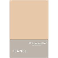 Flanellen Lakens Romanette Zand-240 x 300 cm - thumbnail