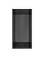 Hotbath &MORE Inbouwnis 30x15x10cm frameless Geborsteld Gunmetal PVD