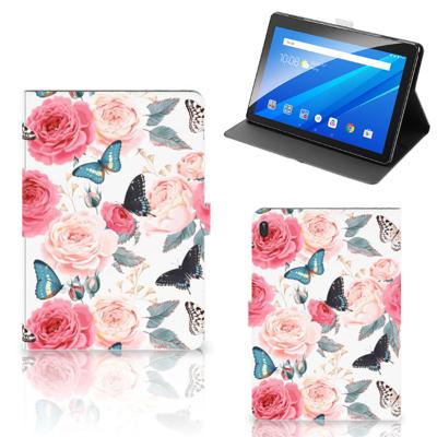 Lenovo Tab E10 Tablet Cover Butterfly Roses Lenovo Tab E10 Tablet Cover Butterfly Roses