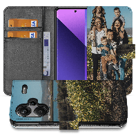 Book Case Hoesje Maken voor de Xiaomi Redmi Note 13 Pro Plus | Portemonnee hoesje | Eigen telefoonhoesje ontwerpen | Op maat gemaakt