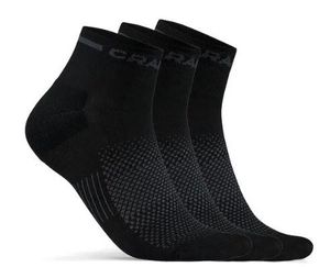Craft Core Dry Mid Sock 3-pack Zwart 34-36 Zwart
