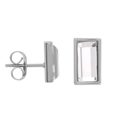 iXXXi Oorbellen Expression Rectangle Zilver