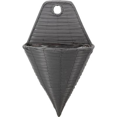 Muurbevestiging - Kunstrotan - Leisteen - 35 cm - SMART GARDEN