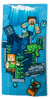 Minecraft strandlaken meerkleurig 70 x 140cm