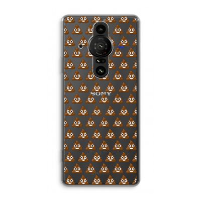 Poop emoji: Sony Xperia Pro-I Transparant Hoesje