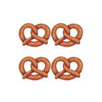 Bierfeest / Oktoberfeest Pretzels - 8x stuks - Duitsland - 28 cm - wanddecoratie - papier