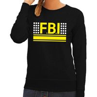 Politie FBI logo sweater zwart voor dames - thumbnail