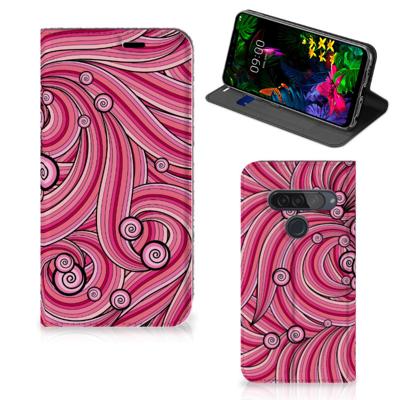LG G8s Thinq | Bookcase | Swirl Pink