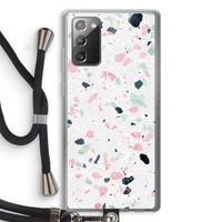 Terrazzo N°3: Samsung Galaxy Note 20 / Note 20 5G Transparant Hoesje met koord