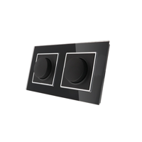 Nero Deluxe Glas dubbele LED dimmer combinatie compleet