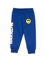 Barrow kids pantalon de jogging en coton à logo imprimé - Bleu