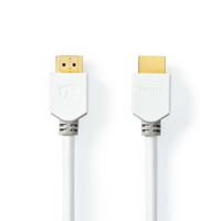 High Speed HDMI-Kabel met Ethernet | HDMI Connector | HDMI Connector | 4K@60Hz | 18 Gbps | 3.0 m | Rond | PVC | Wit - thumbnail