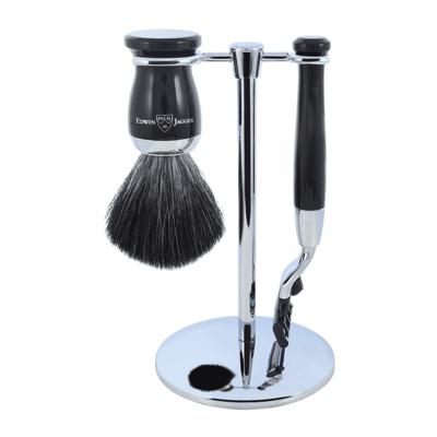 Edwin Jagger Shaving Sets Gilette Mach 3 3pc Imitation Ebony & Chrome Plated Set Ref.S21M726CR